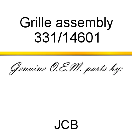 Grille, assembly 331/14601