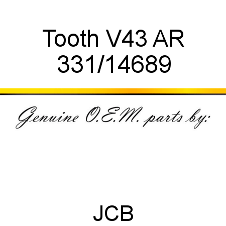 Tooth, V43 AR 331/14689