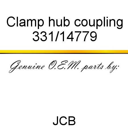 Clamp, hub coupling 331/14779