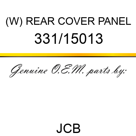 (W) REAR COVER PANEL 331/15013