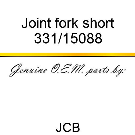 Joint fork short 331/15088