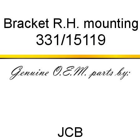 Bracket, R.H. mounting 331/15119