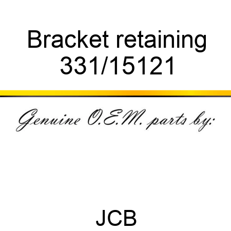 Bracket retaining 331/15121