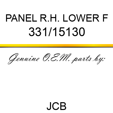PANEL R.H. LOWER F 331/15130