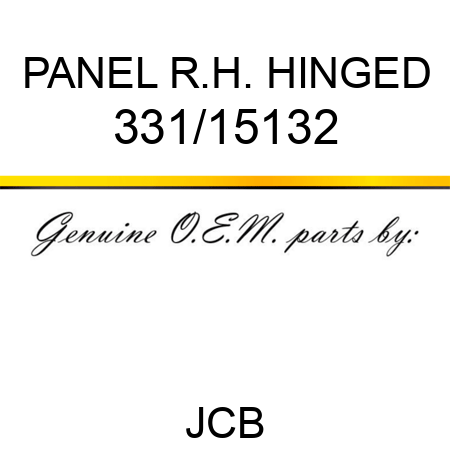 PANEL R.H. HINGED 331/15132