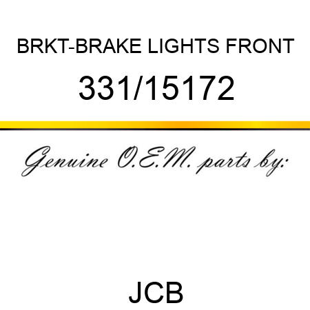 BRKT-BRAKE LIGHTS FRONT 331/15172