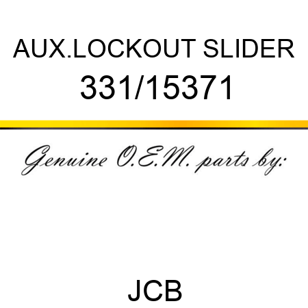 AUX.LOCKOUT SLIDER 331/15371