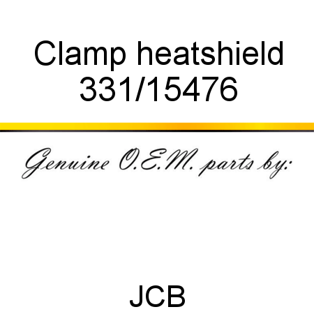 Clamp, heatshield 331/15476