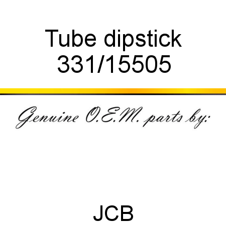 Tube, dipstick 331/15505