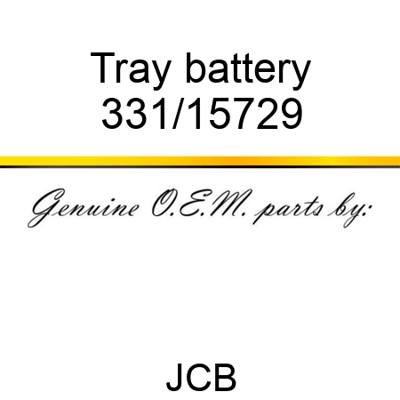 Tray battery 331/15729