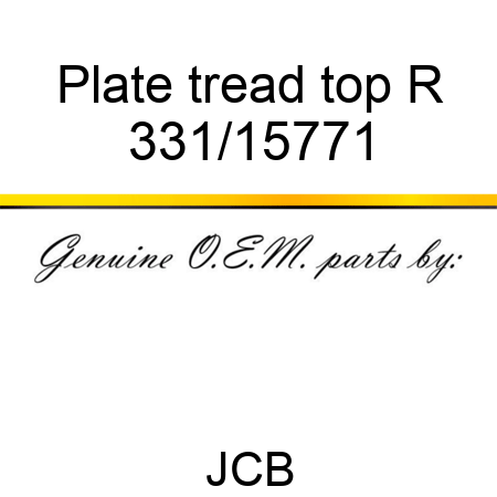 Plate tread, top R 331/15771