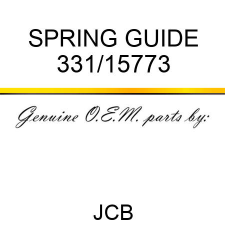 SPRING GUIDE 331/15773
