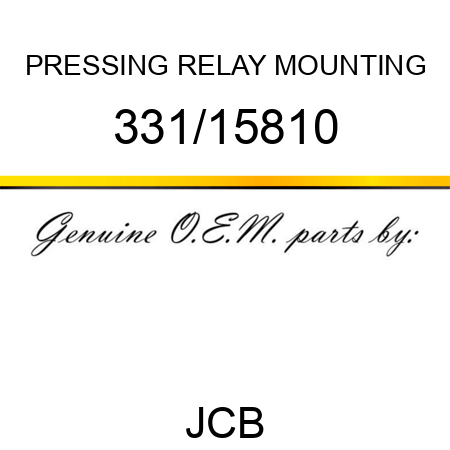 PRESSING RELAY MOUNTING 331/15810