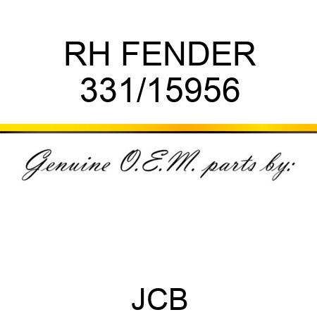 RH FENDER 331/15956
