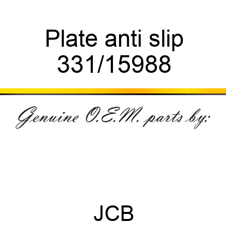 Plate anti slip 331/15988