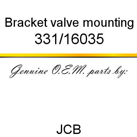 Bracket, valve mounting 331/16035