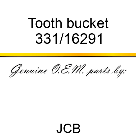Tooth bucket 331/16291