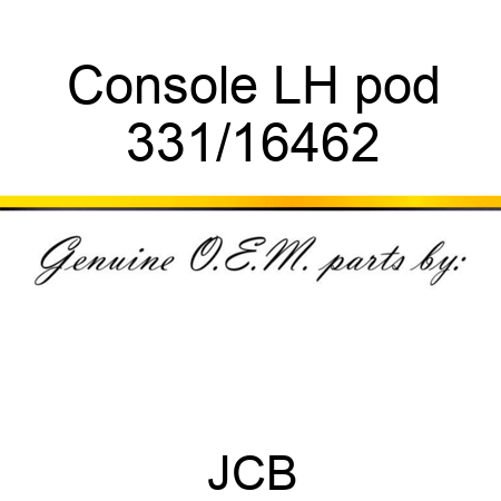 Console LH pod 331/16462