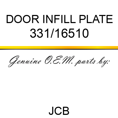 DOOR INFILL PLATE 331/16510