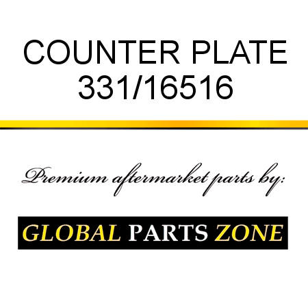COUNTER PLATE 331/16516