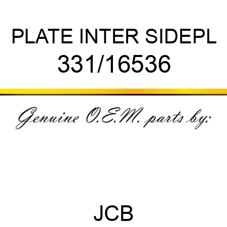 PLATE INTER SIDEPL 331/16536