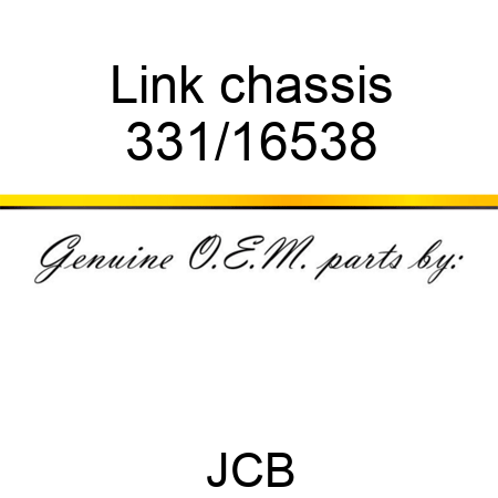 Link chassis 331/16538