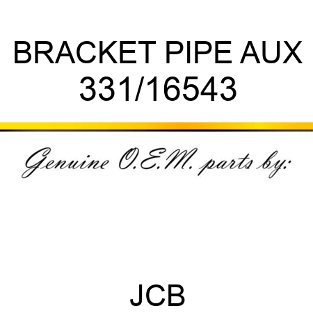 BRACKET PIPE, AUX 331/16543
