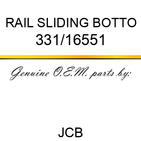 RAIL SLIDING BOTTO 331/16551