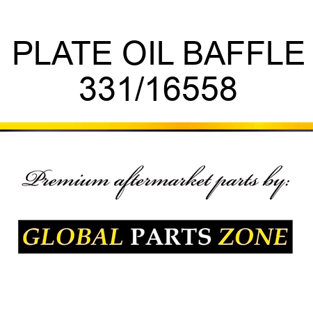 PLATE OIL BAFFLE 331/16558