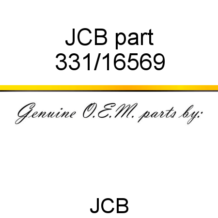 JCB part 331/16569