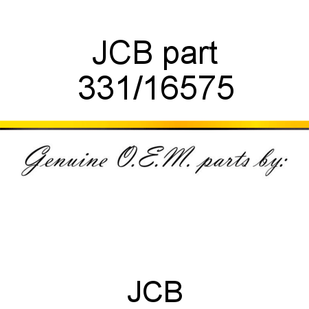 JCB part 331/16575