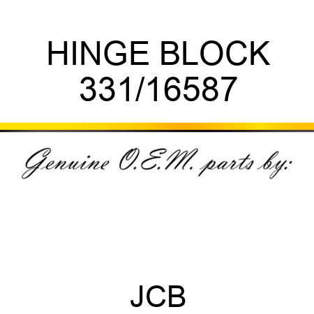 HINGE BLOCK 331/16587