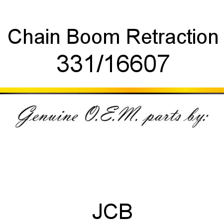 Chain, Boom Retraction 331/16607