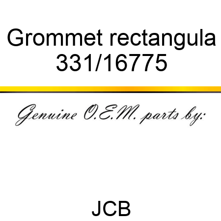 Grommet rectangula 331/16775