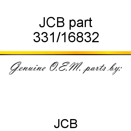 JCB part 331/16832