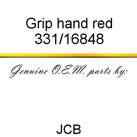 Grip, hand, red 331/16848