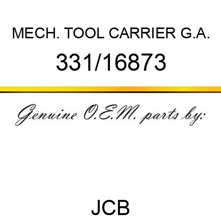 MECH. TOOL CARRIER G.A. 331/16873