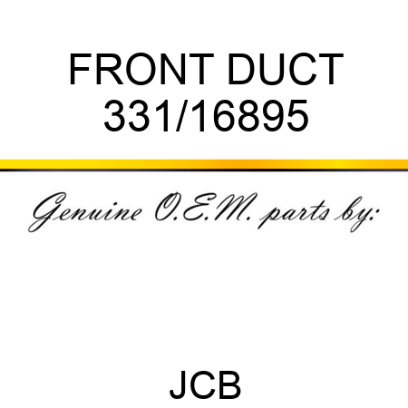 FRONT DUCT 331/16895