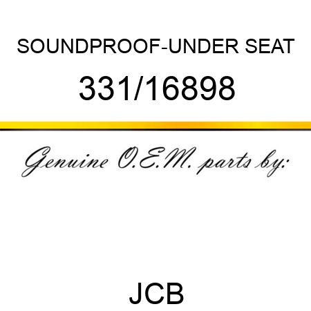 SOUNDPROOF-UNDER SEAT 331/16898