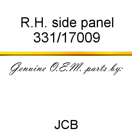 R.H. side panel 331/17009