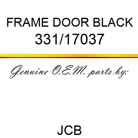 FRAME DOOR BLACK 331/17037