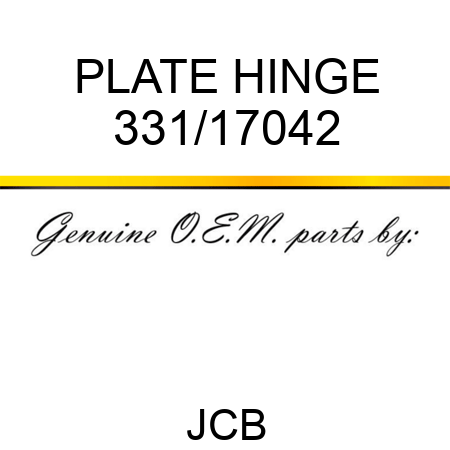 PLATE HINGE 331/17042