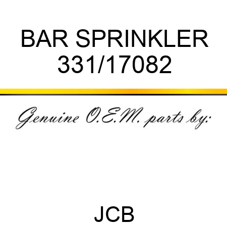 BAR SPRINKLER 331/17082