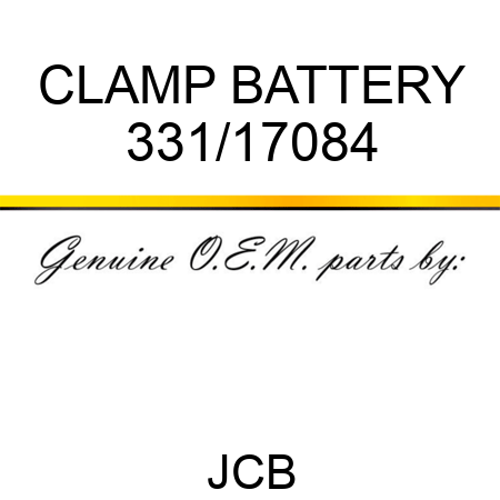 CLAMP BATTERY 331/17084