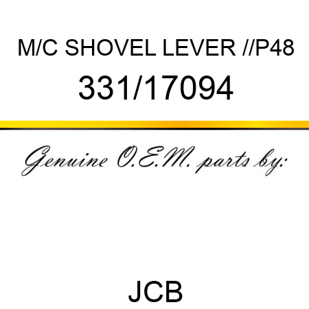 M/C SHOVEL LEVER //P48 331/17094