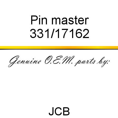Pin, master 331/17162