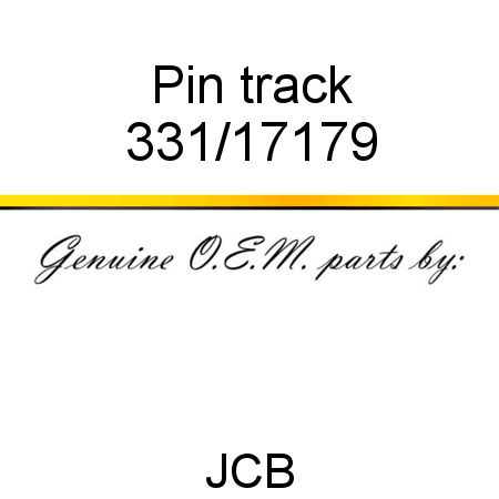 Pin, track 331/17179