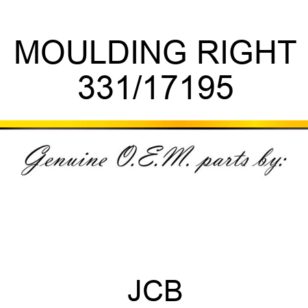 MOULDING RIGHT 331/17195