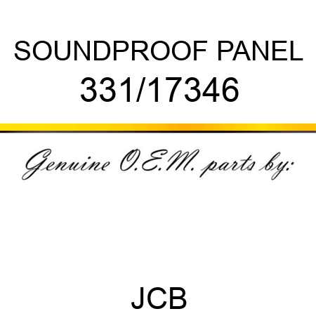 SOUNDPROOF PANEL 331/17346