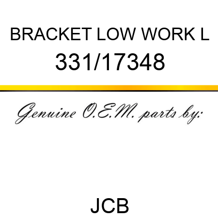 BRACKET LOW WORK L 331/17348